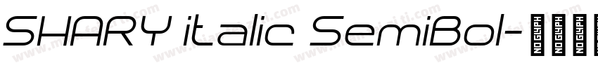 SHARY italic SemiBol字体转换
